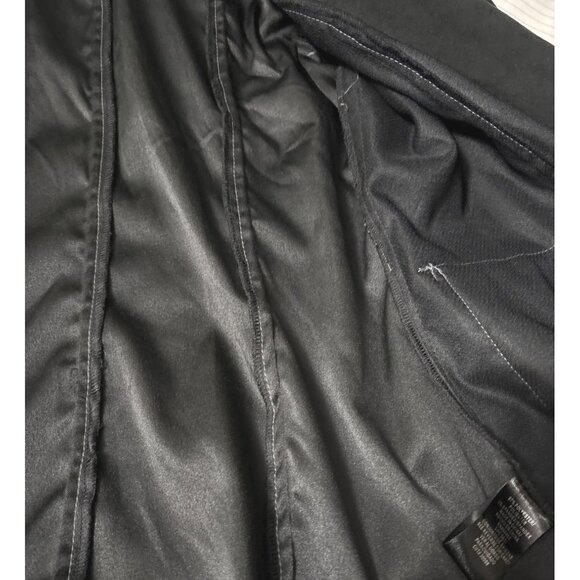 Studio I Womens Black Zip-Front Jacket W/ Pockets Size 14 - Picture 4 of 5